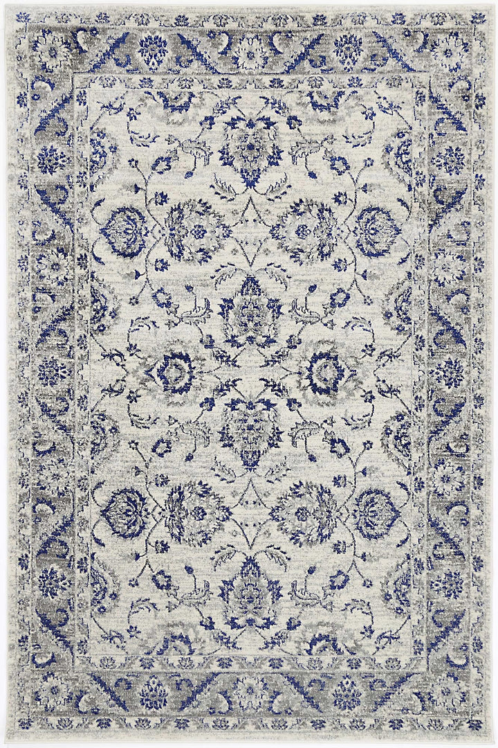 Delicate Cassandra Blue & Ivory Rug -  DEL17