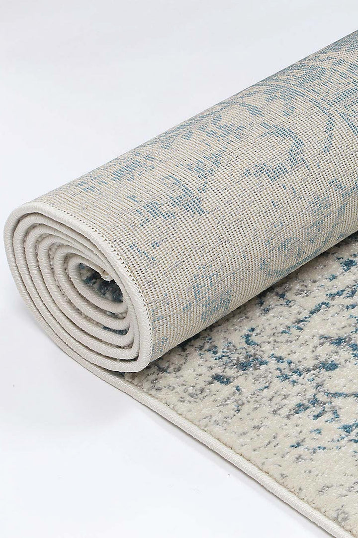 Delicate Audrey Ivory & Blue Rug - DEL19