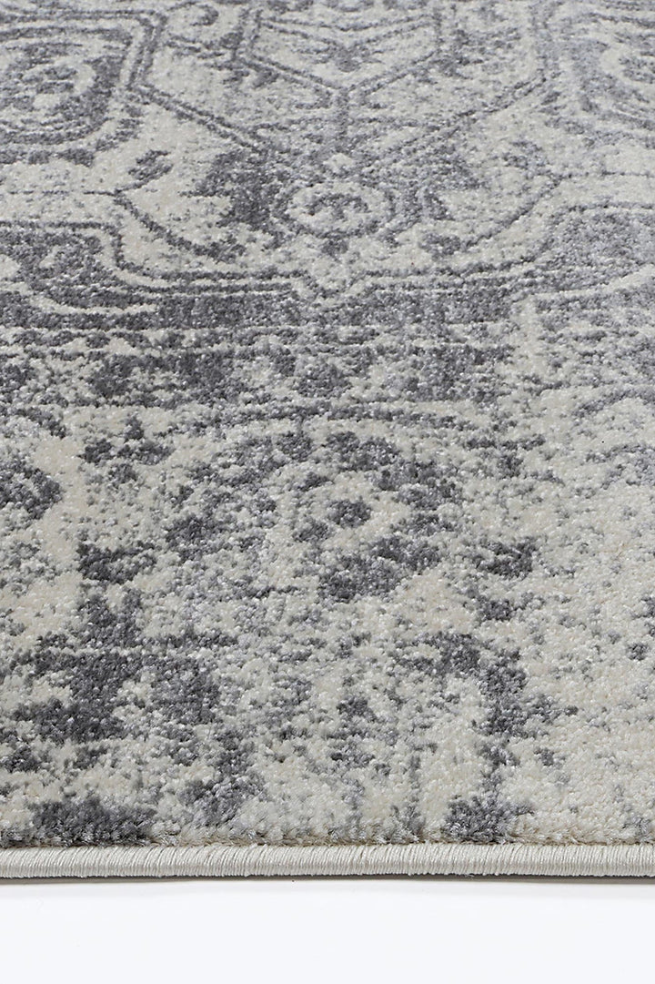 Delicate Audrey Ivory & Grey Rug - DEL20