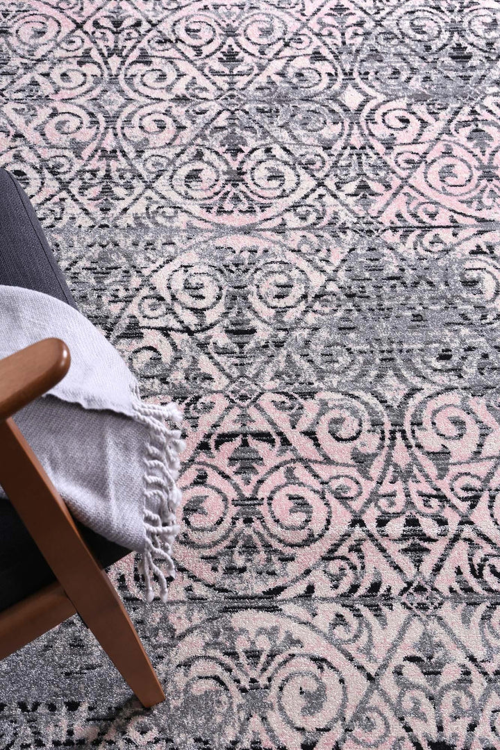 Delicate Katherine Pink & Ash Rug -  DEL22