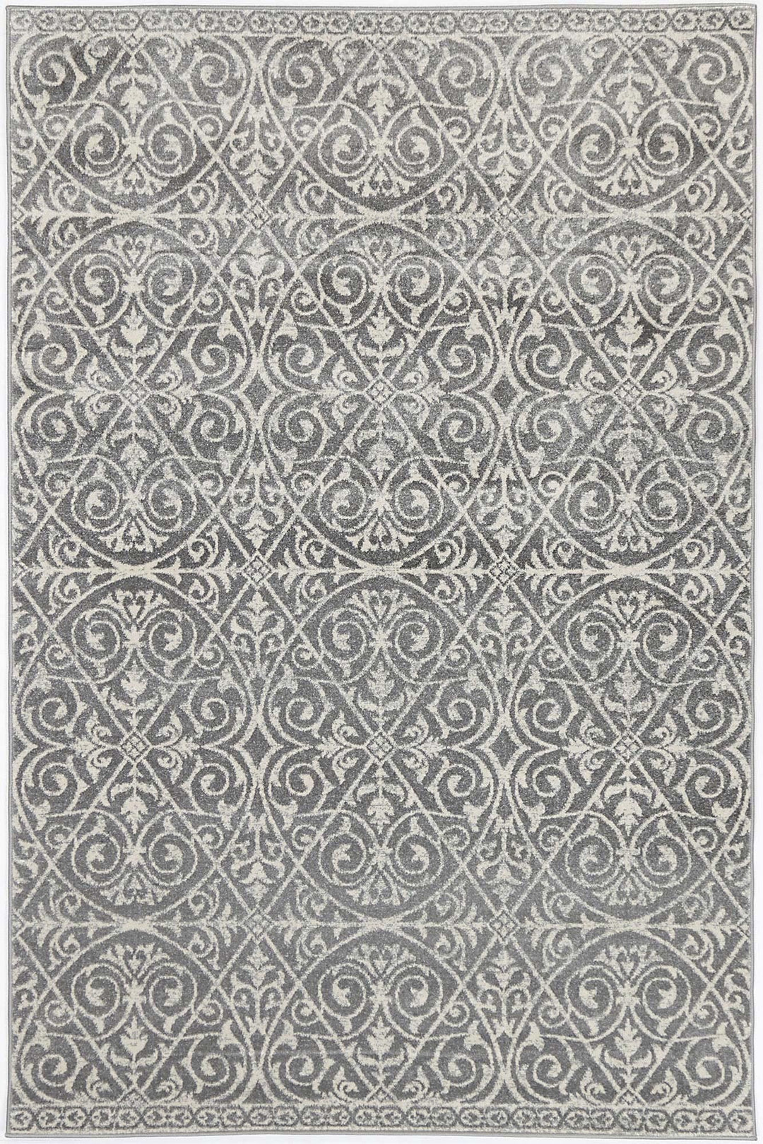 Delicate Katherine Grey & Ivory Rug -  DEL23