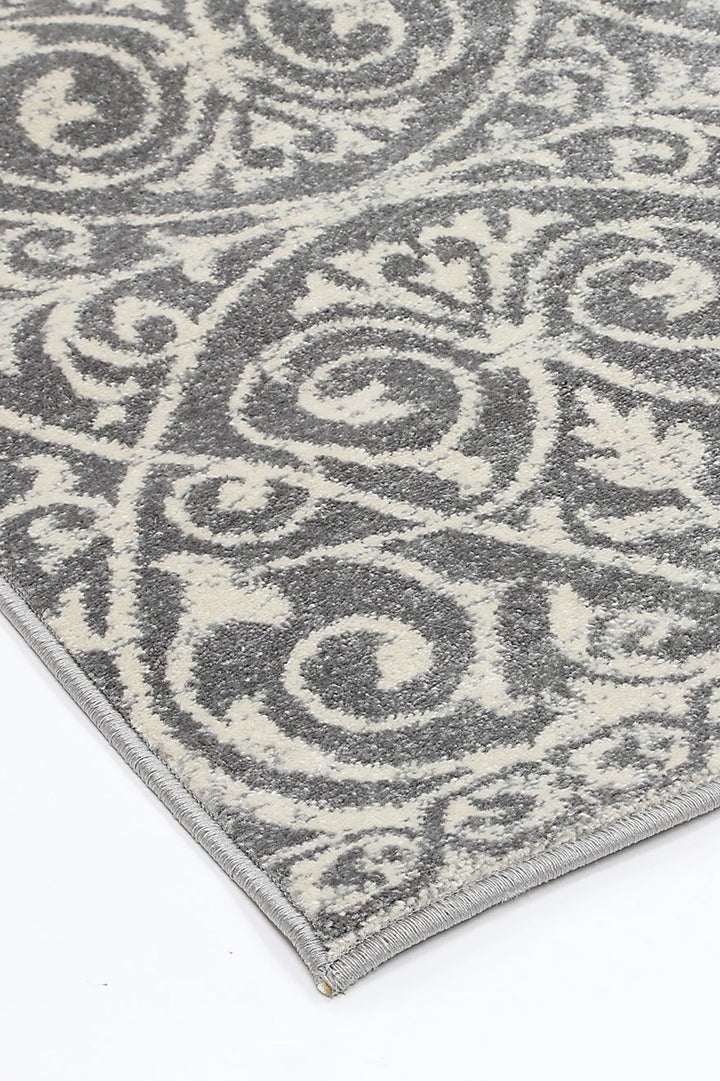 Delicate Katherine Grey & Ivory Rug -  DEL23
