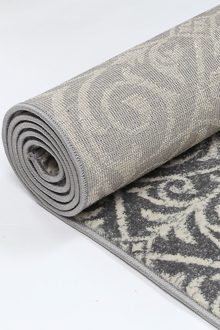 Delicate Katherine Grey & Ivory Rug -  DEL23