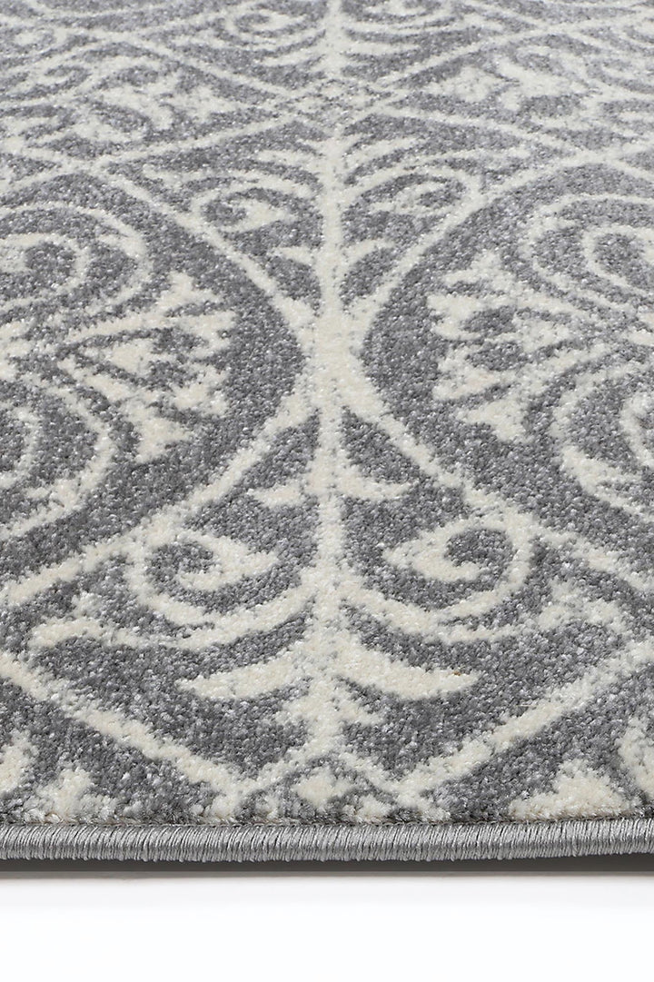Delicate Katherine Grey & Ivory Rug -  DEL23
