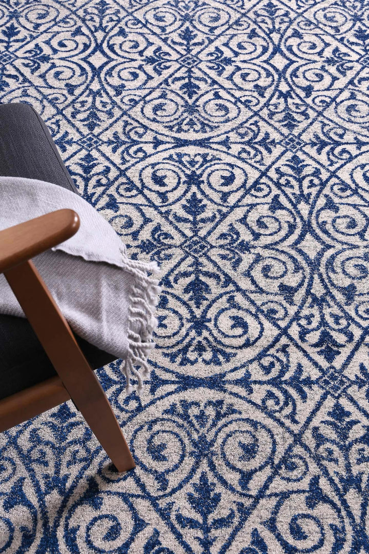 Delicate Katherine Blue & Ivory Rug -  DEL24
