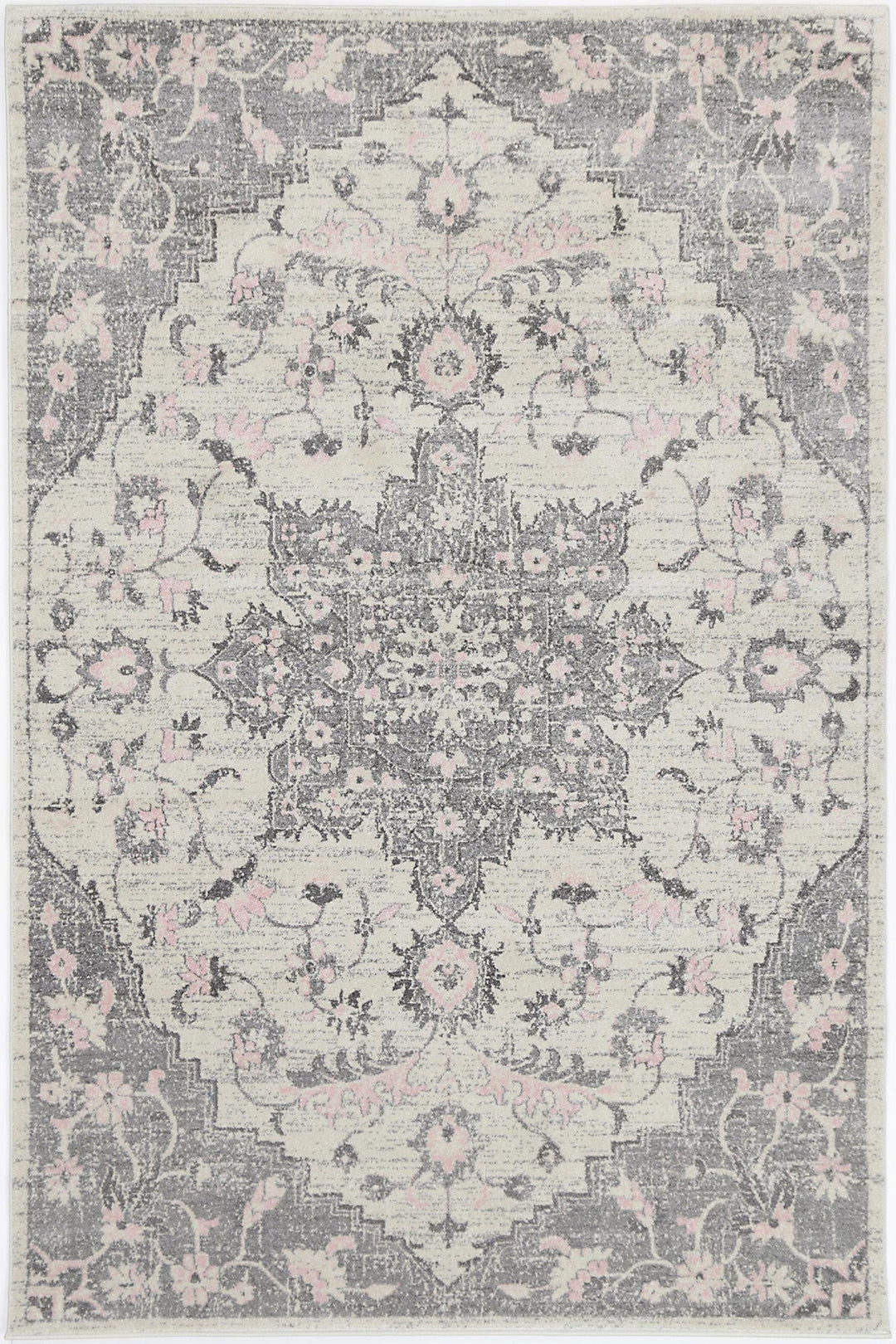 Delicate Madeleine Grey & Ivory Rug -  DEL25