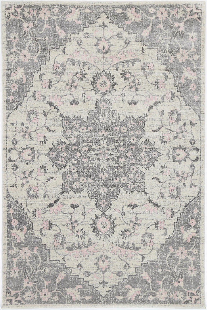 Delicate Madeleine Grey & Ivory Rug -  DEL25