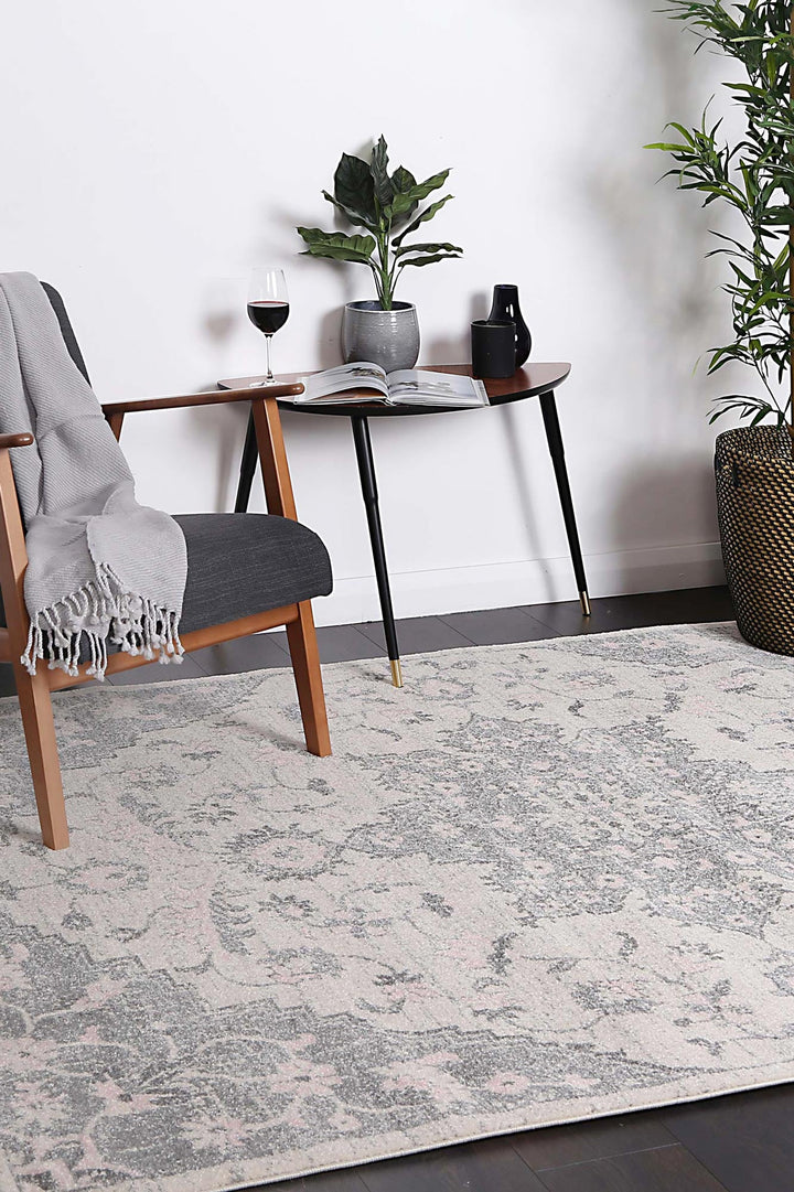 Delicate Madeleine Grey & Ivory Rug -  DEL25