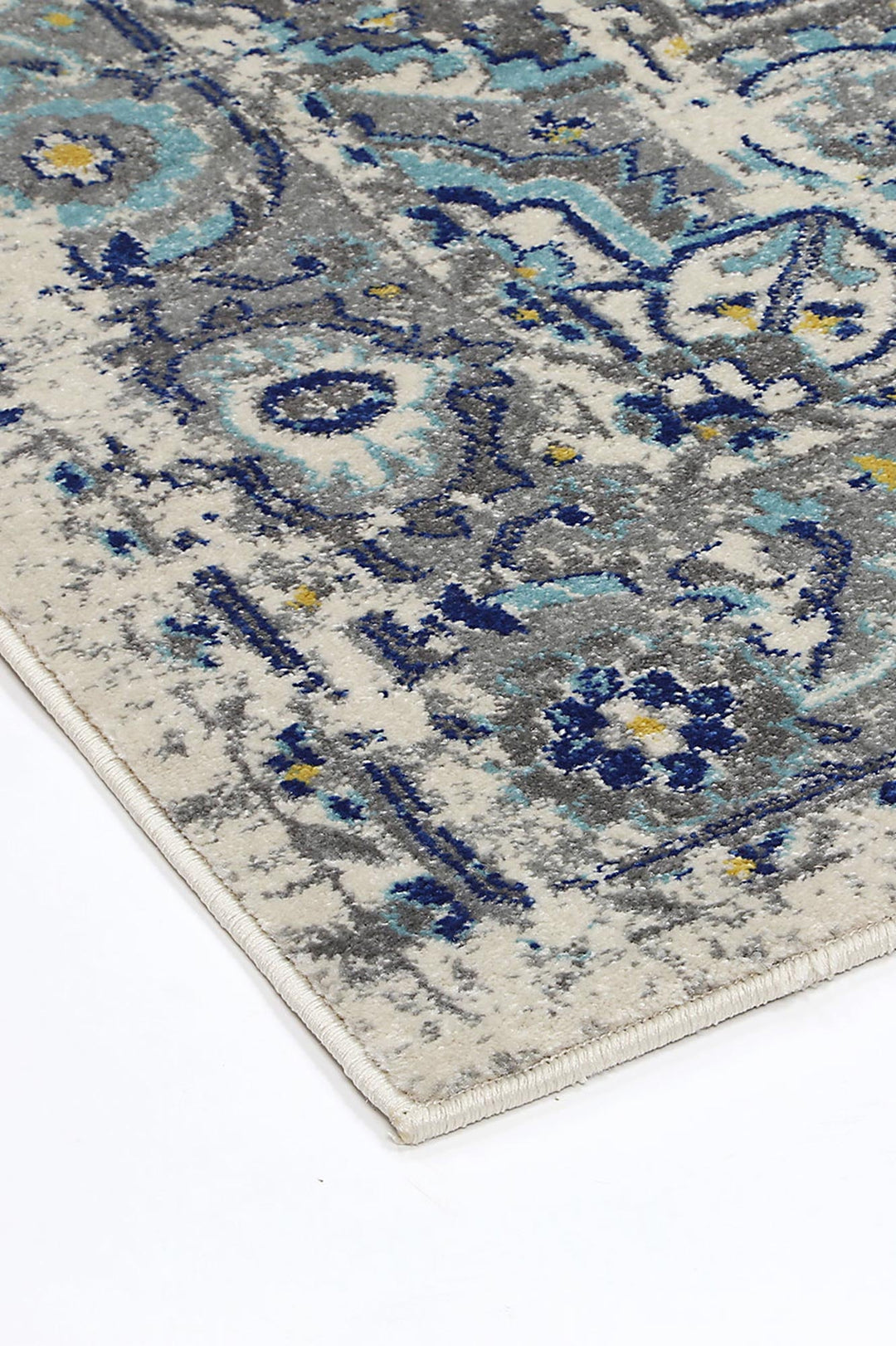 Delicate Montana Ivory & Blue Rug -  DEL26