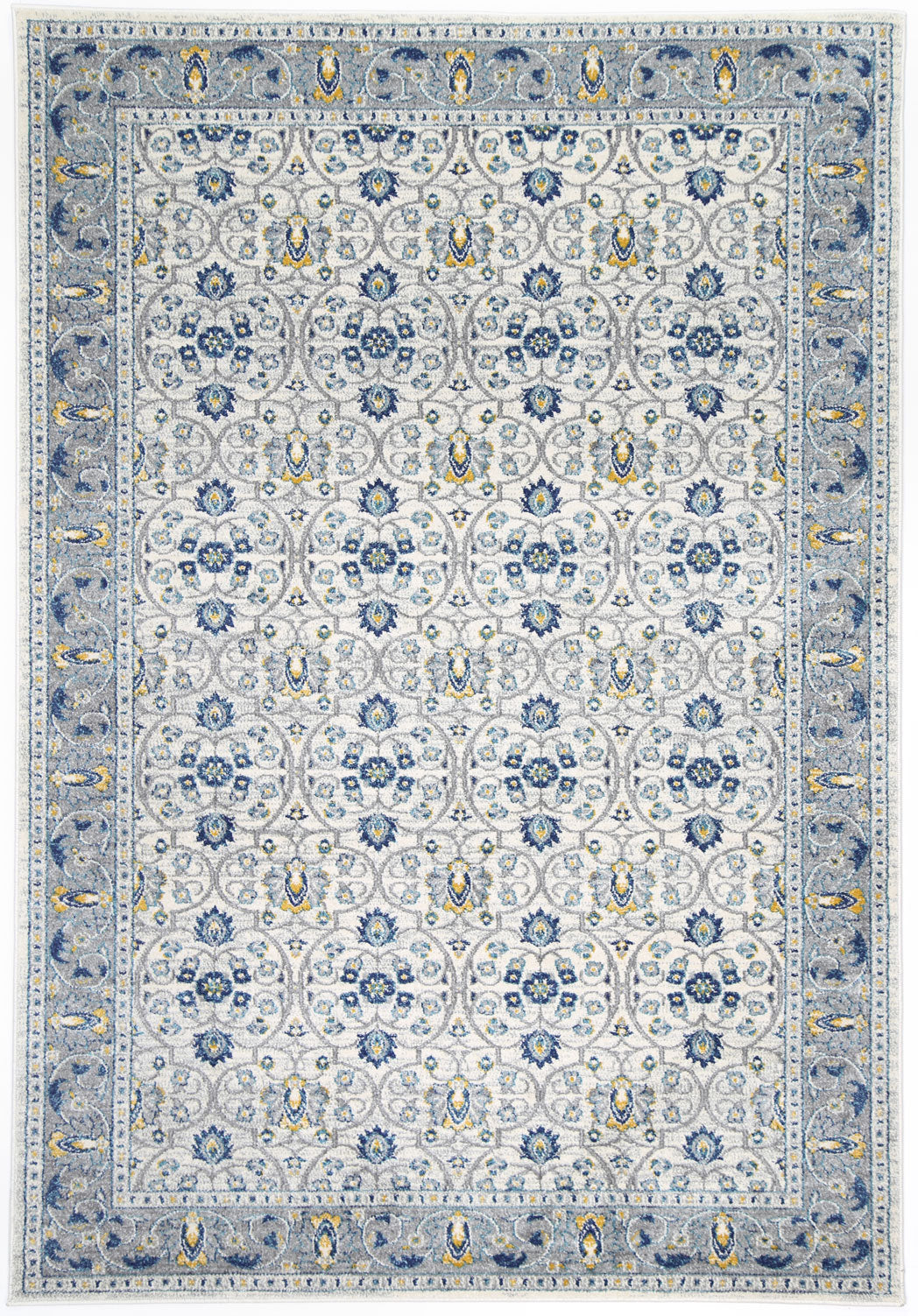 Delicate Rustic Blue Rug - DELI03