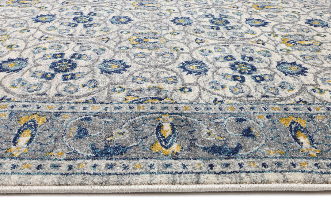 Delicate Rustic Blue Rug - DELI03