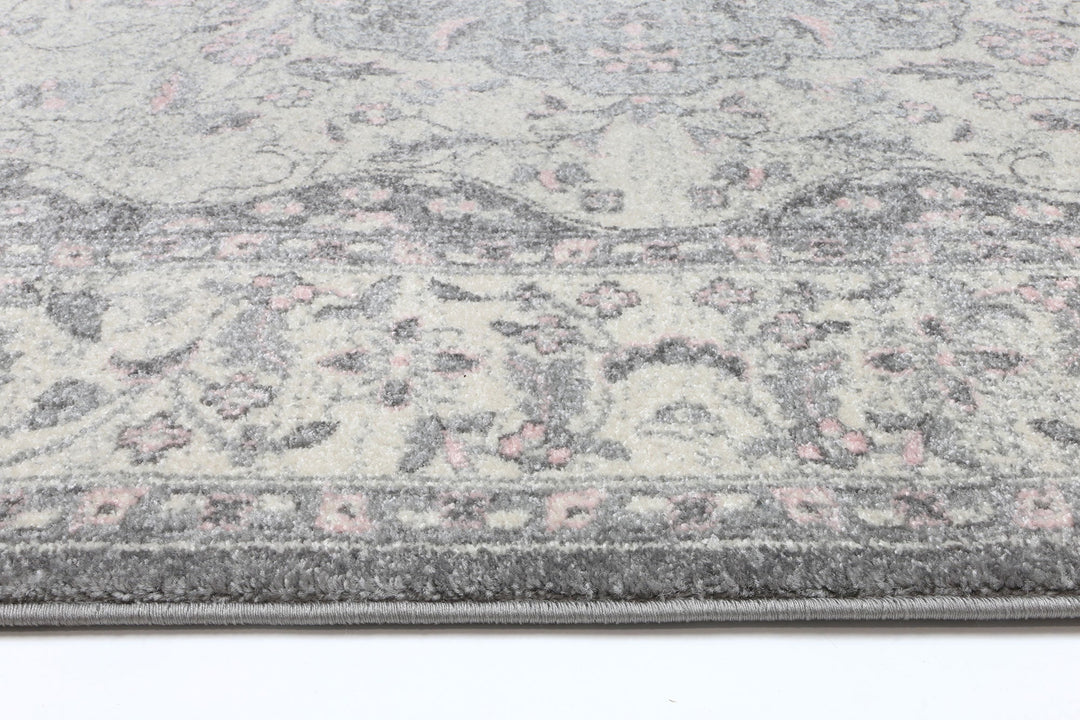 Delicate Traditional Grey Rug - DELI07