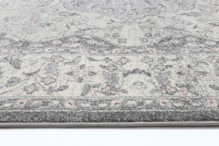 Delicate Traditional Grey Rug - DELI07