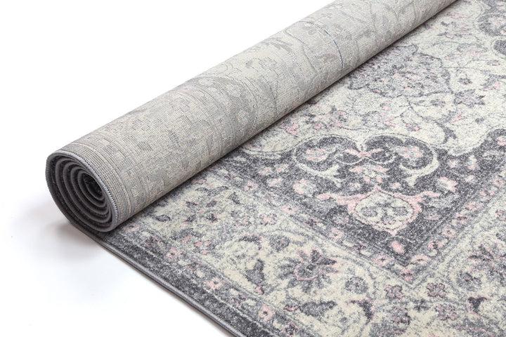 Delicate Traditional Grey Rug - DELI07