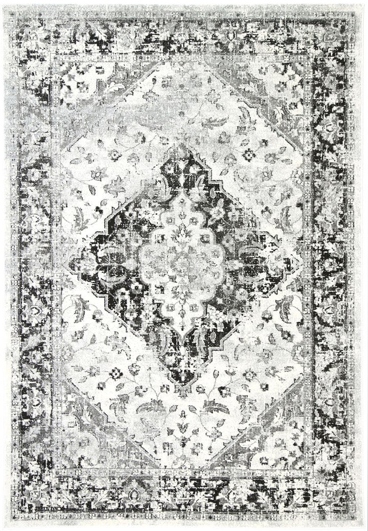 Delicate Abundance Grey Rug - DELI10