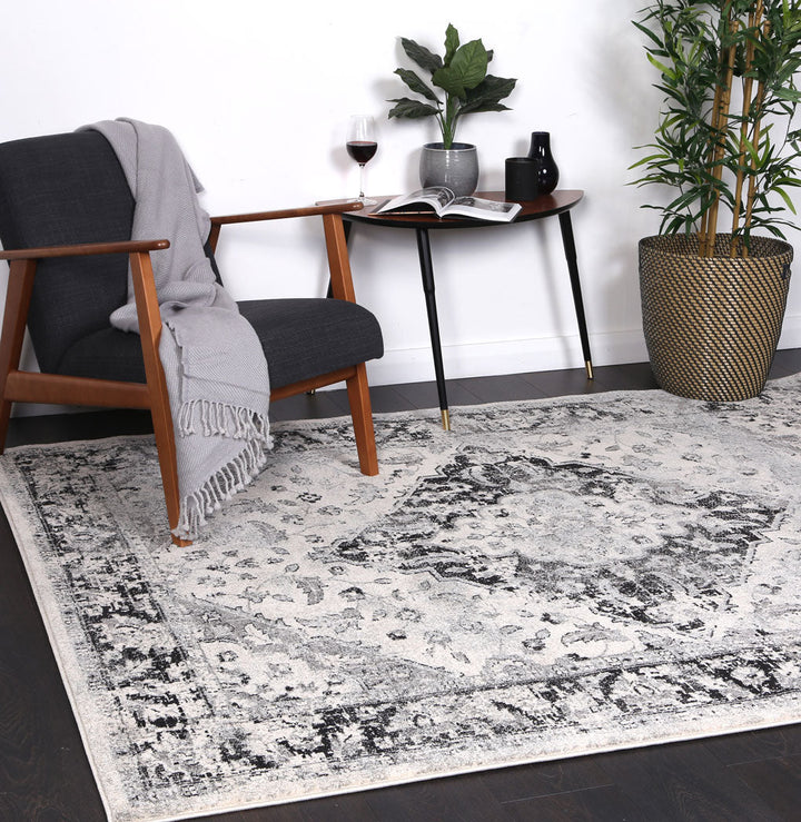 Delicate Abundance Grey Rug - DELI10