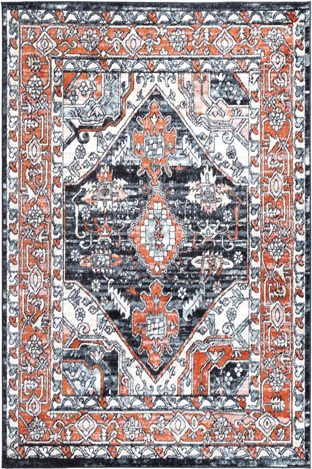 Estate Leoplda Traditional Black Rug - 01BLAC