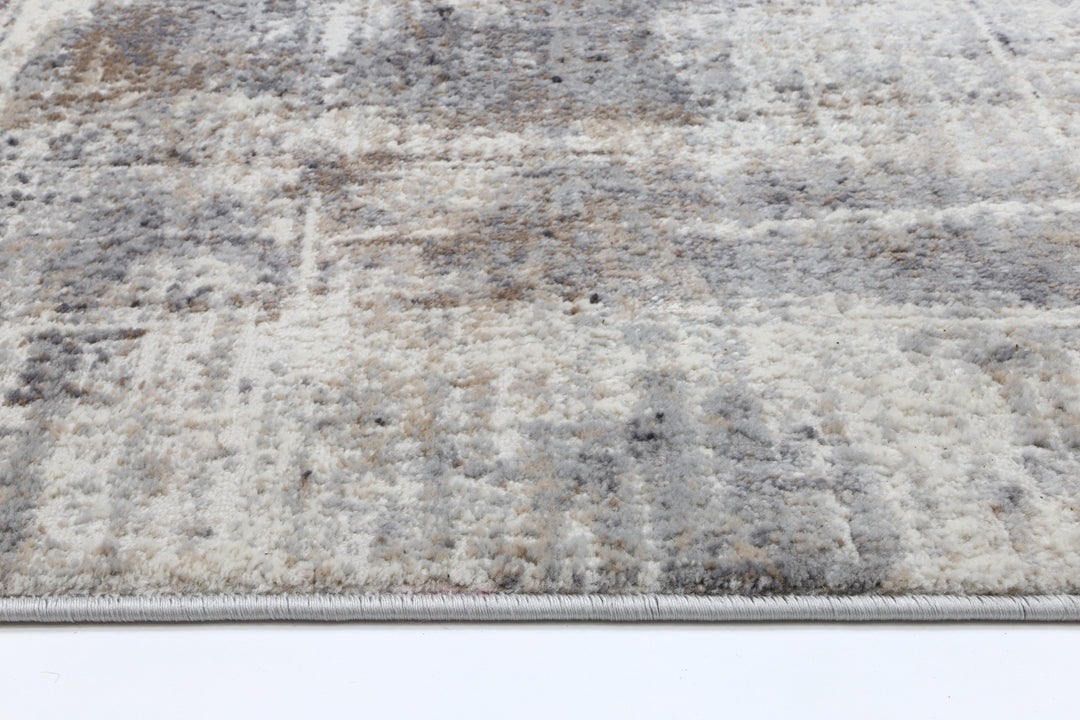 Expressions Beige Grey Modern Rug - EX07