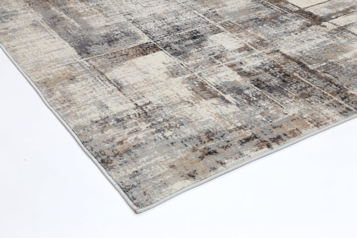 Expressions Beige Grey Modern Rug - EX07