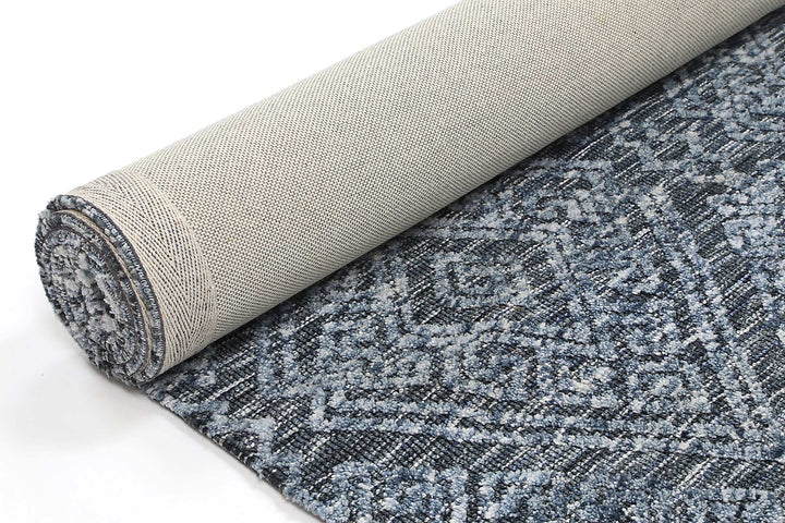 Amritsar Glenfalls Denim Tribal Rug - GLENDENI