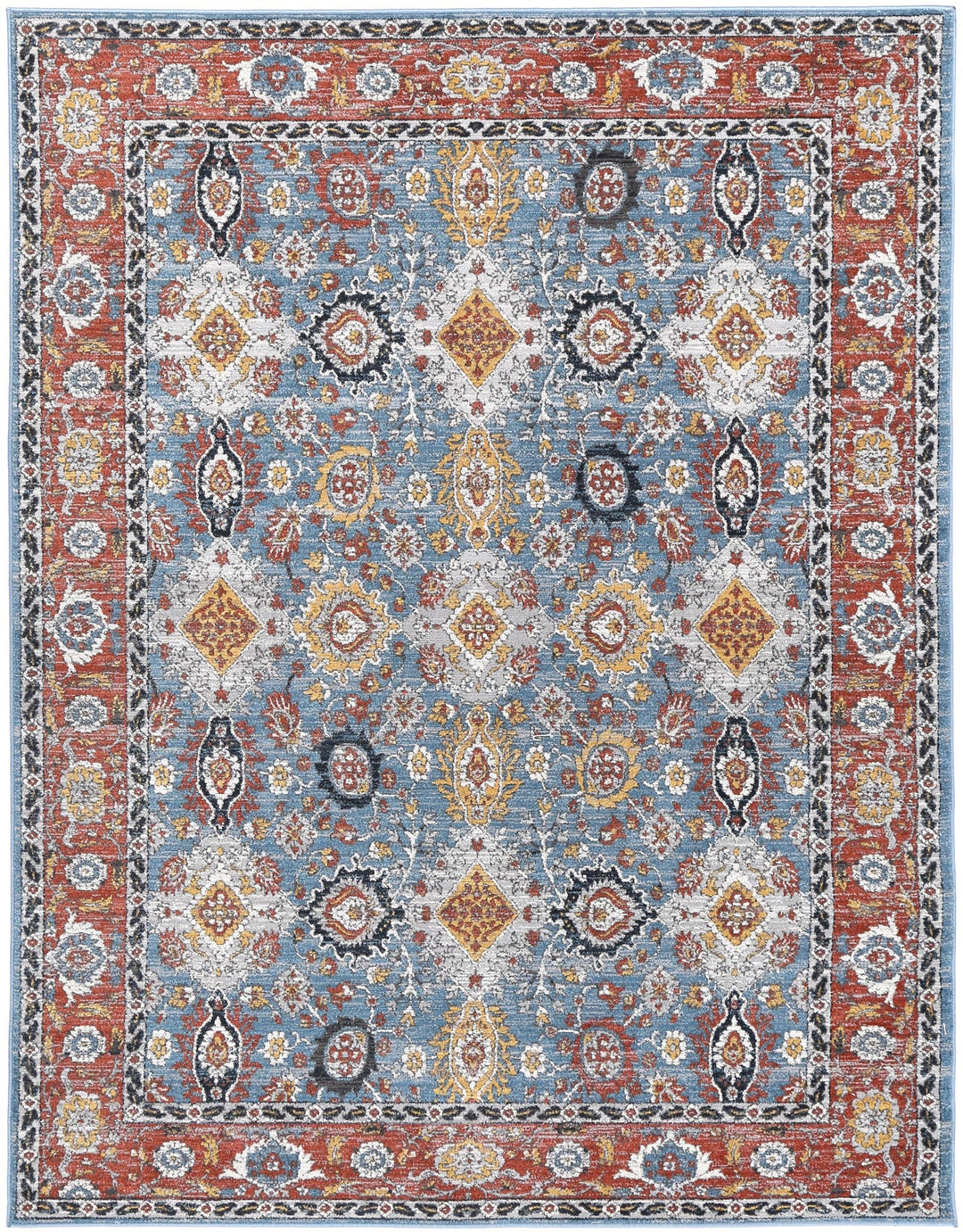 Havana Papian Transitional Charcoal & Blue Rug -11