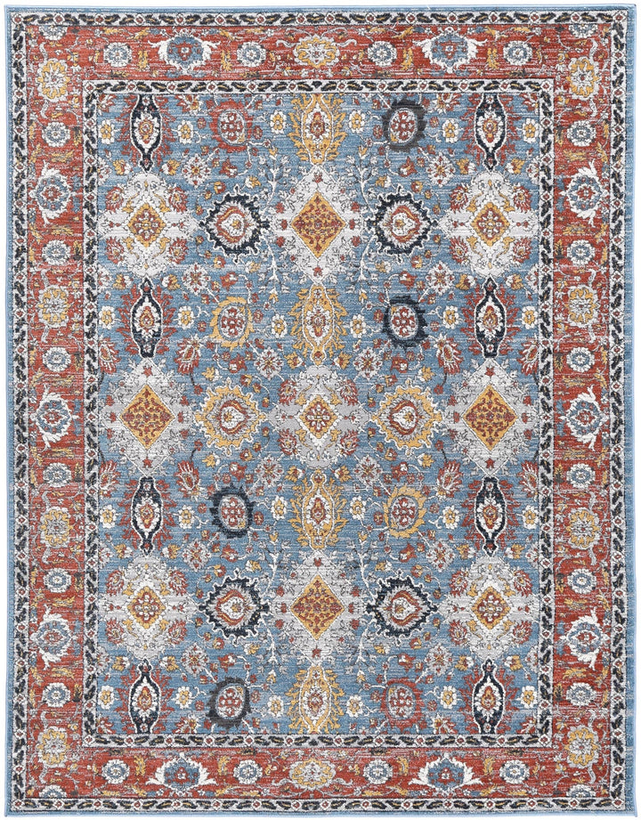 Havana Papian Transitional Charcoal & Blue Rug -11