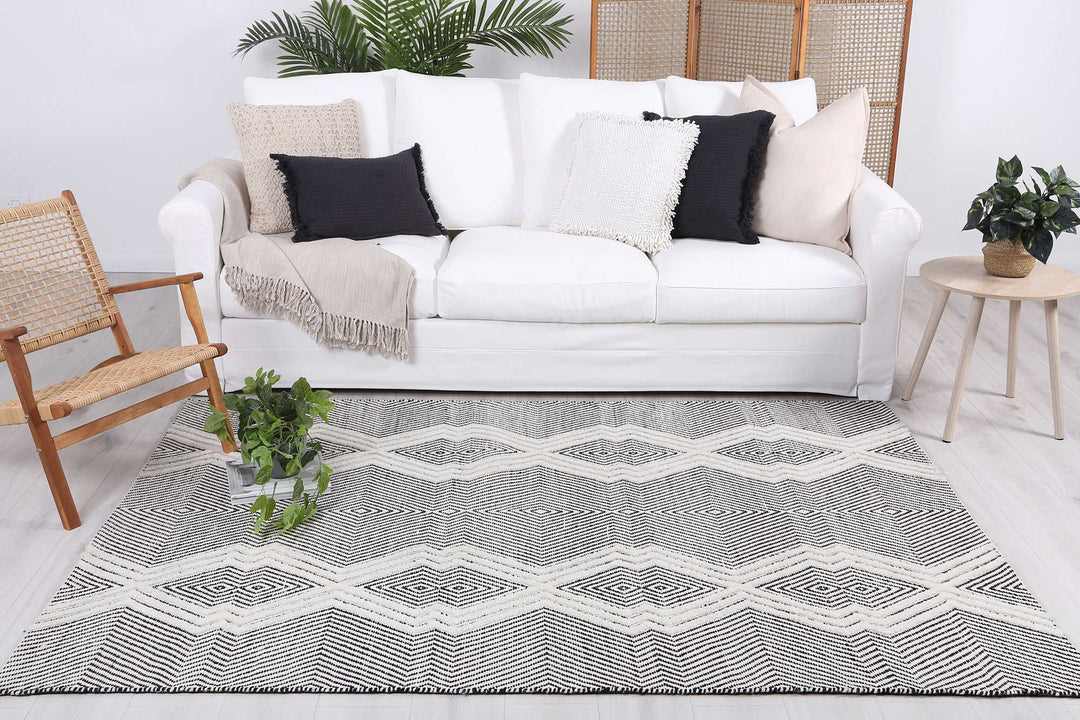 Himalaya Saw Ivory Wool  Rug -   100IVORY