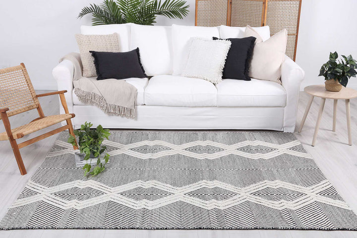 Himalaya Saw Ivory Wool  Rug -   100IVORY