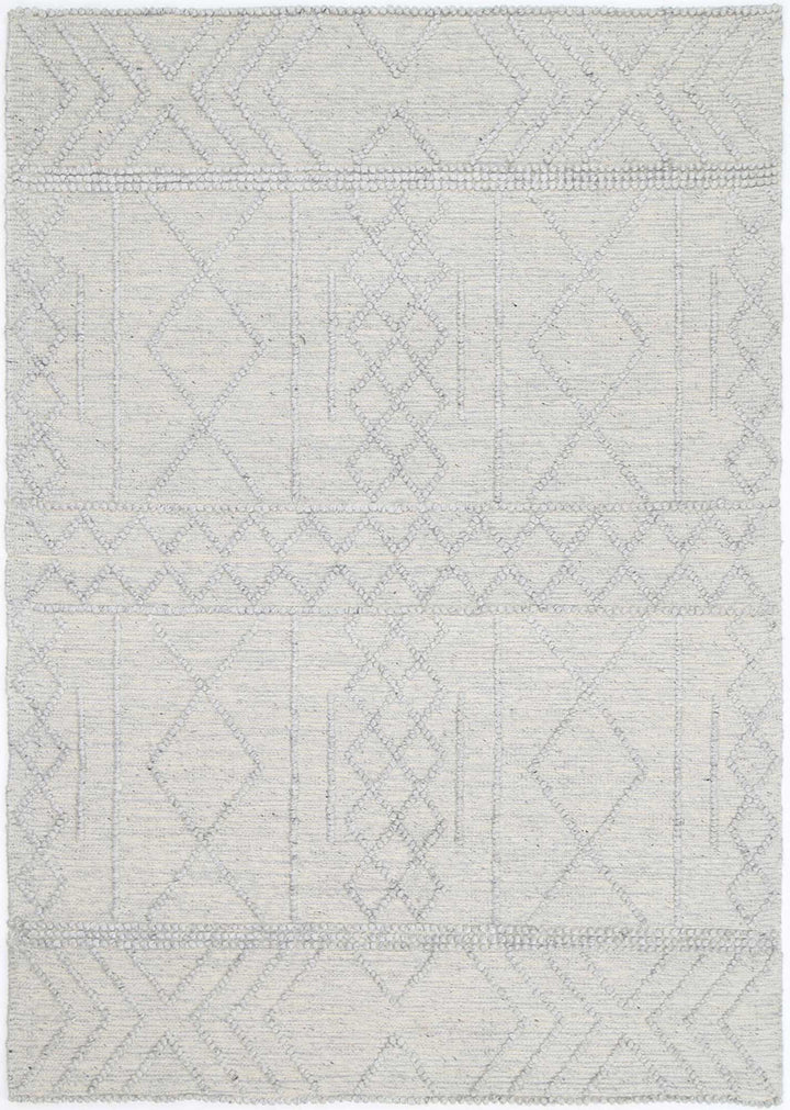 Himalaya Diamond Tribal Grey Wool Rug - 200 GREY