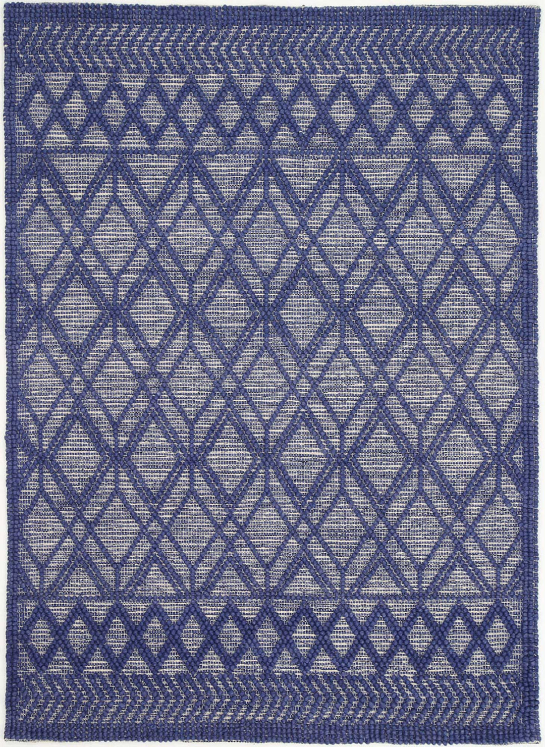 Himalaya Tribal Blue Wool Rug - 700 BLUE