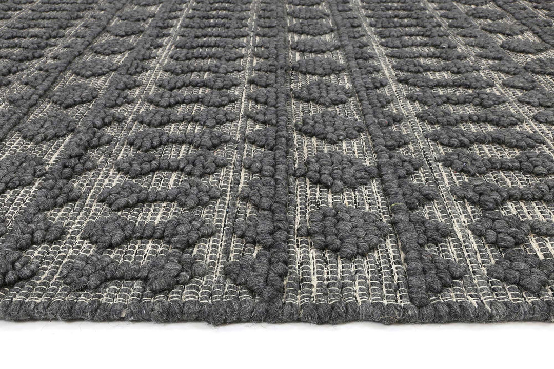 Himalaya Fine Tribal Grey Wool Rug - 900 GREY