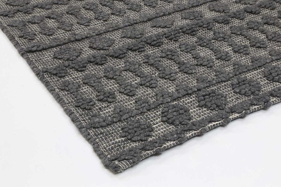 Himalaya Fine Tribal Grey Wool Rug - 900 GREY