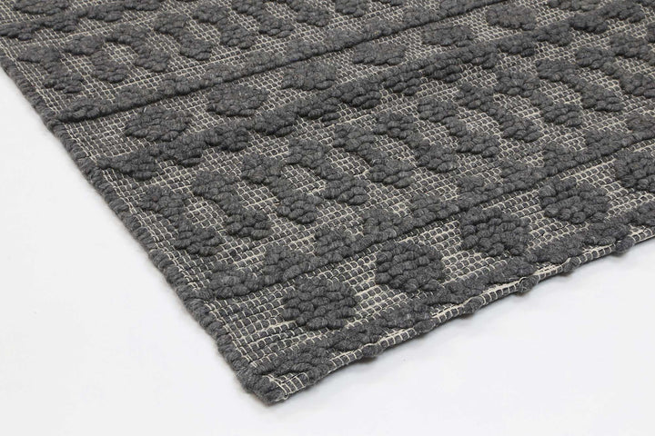 Himalaya Fine Tribal Grey Wool Rug - 900 GREY