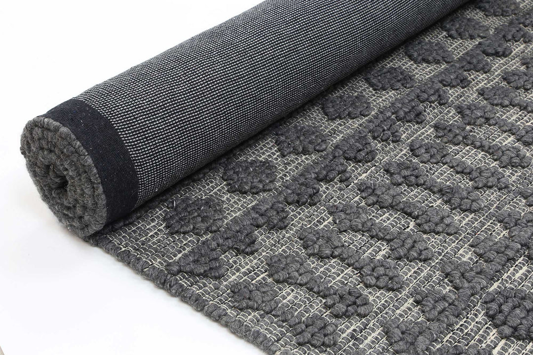 Himalaya Fine Tribal Grey Wool Rug - 900 GREY