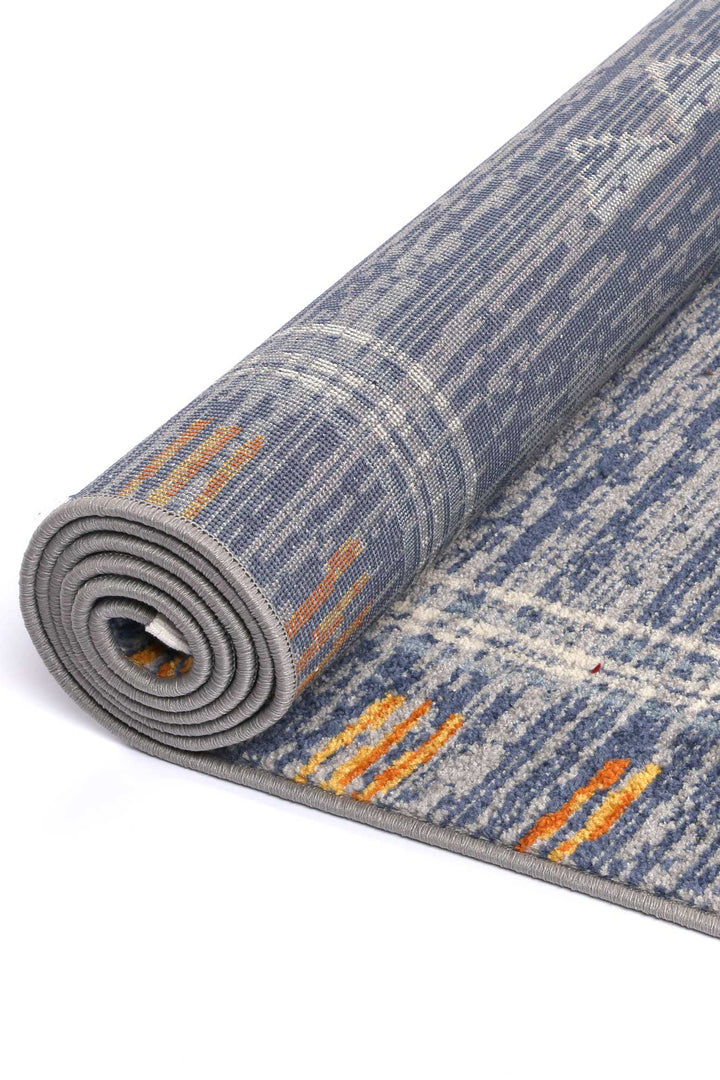 Inca Quito Blue Contemporary Rug - INCA02