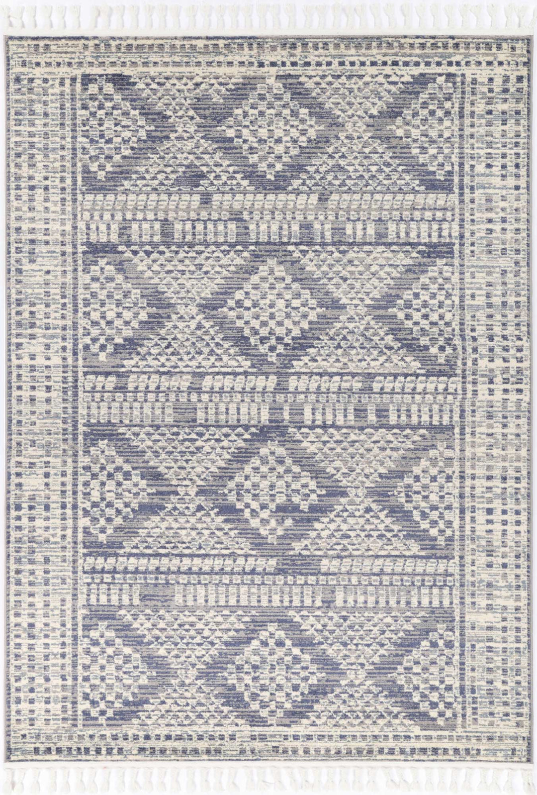 Inca Jauja Blue Contemporary Rug - INCA09