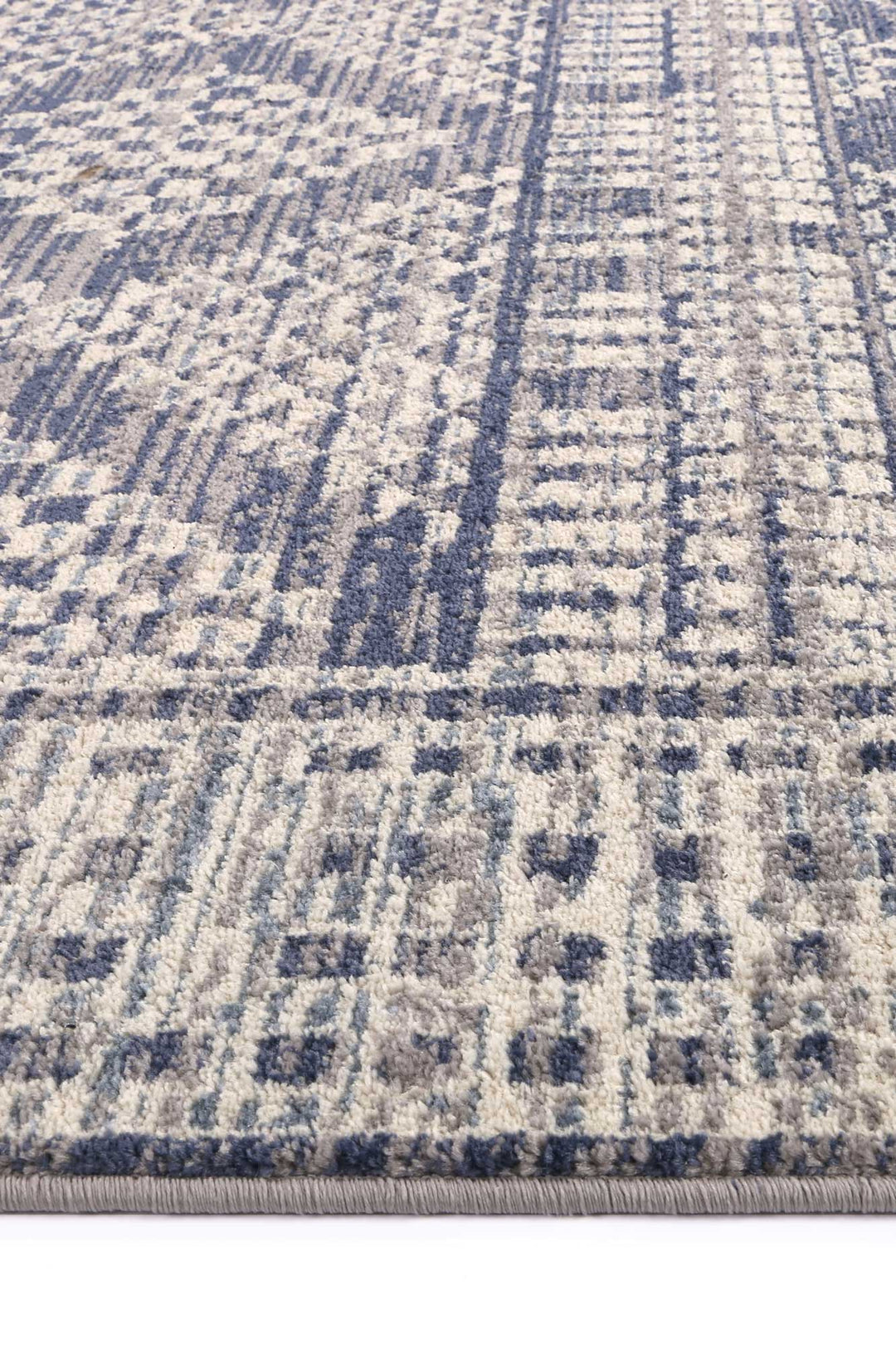 Inca Jauja Blue Contemporary Rug - INCA09