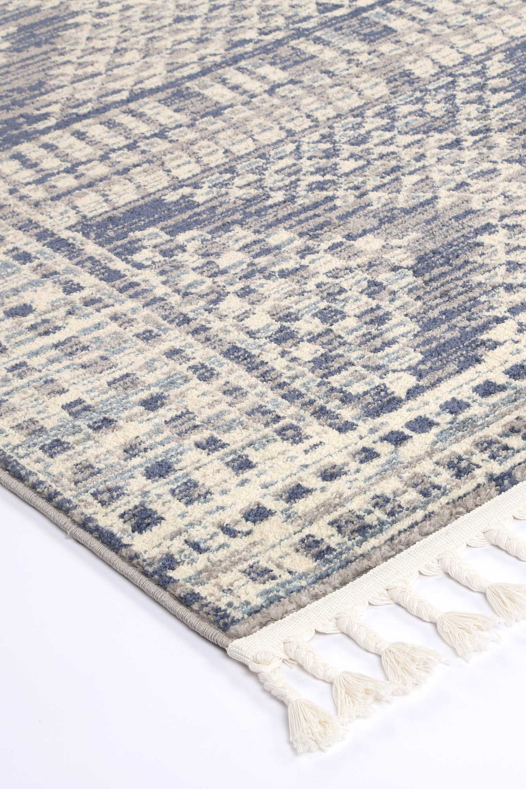 Inca Jauja Blue Contemporary Rug - INCA09