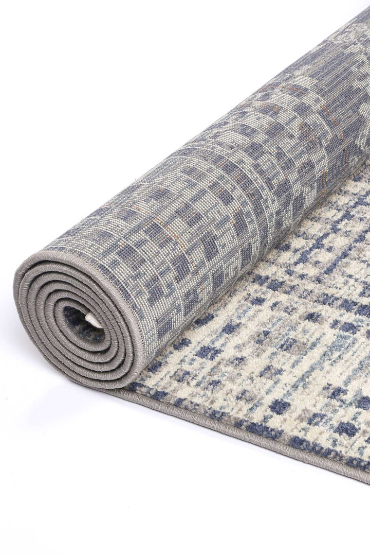 Inca Jauja Blue Contemporary Rug - INCA09
