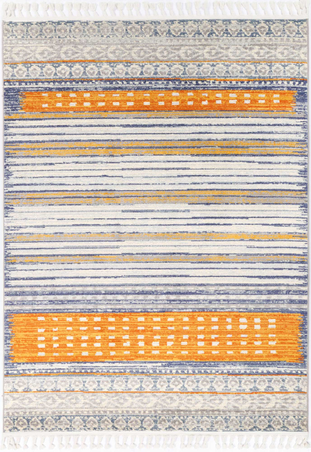 Inca Chuqito Orange Contemporary Rug - INCA11