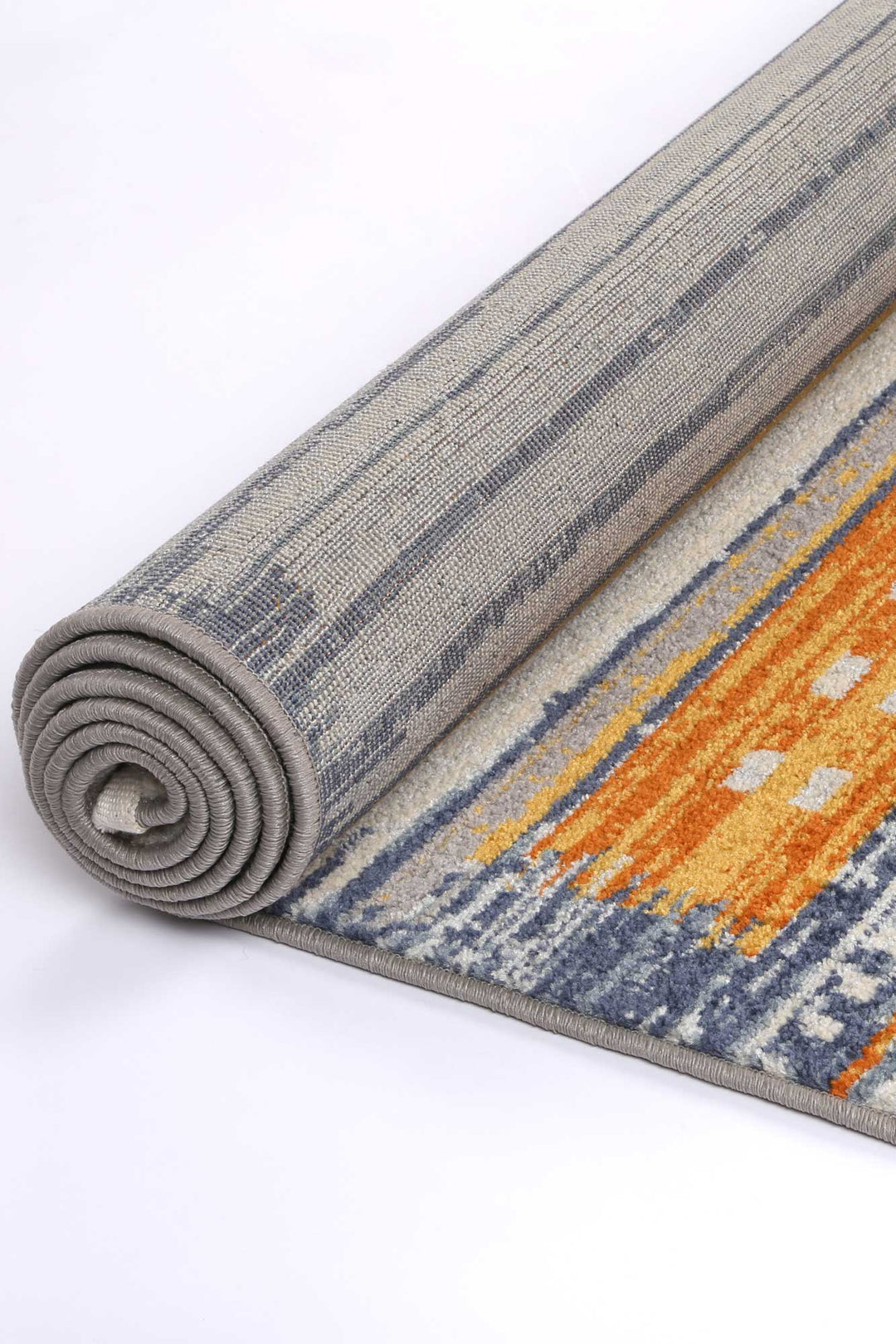 Inca Chuqito Orange Contemporary Rug - INCA11