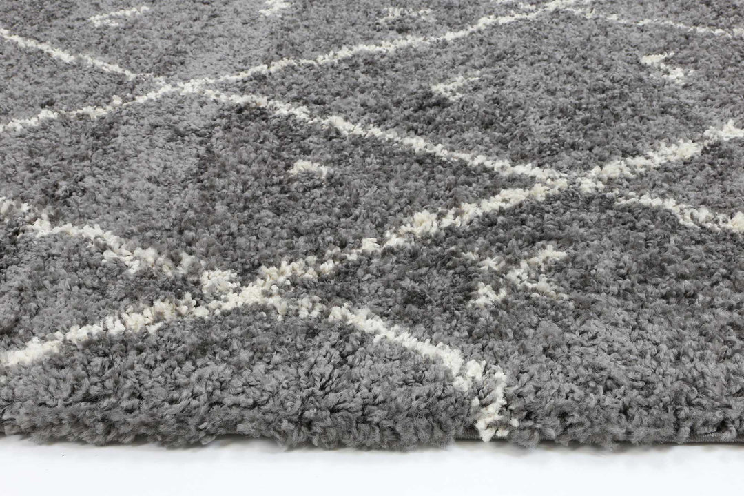 Kasbah Mizzie Tribal Cream Grey Rug - 31528 695