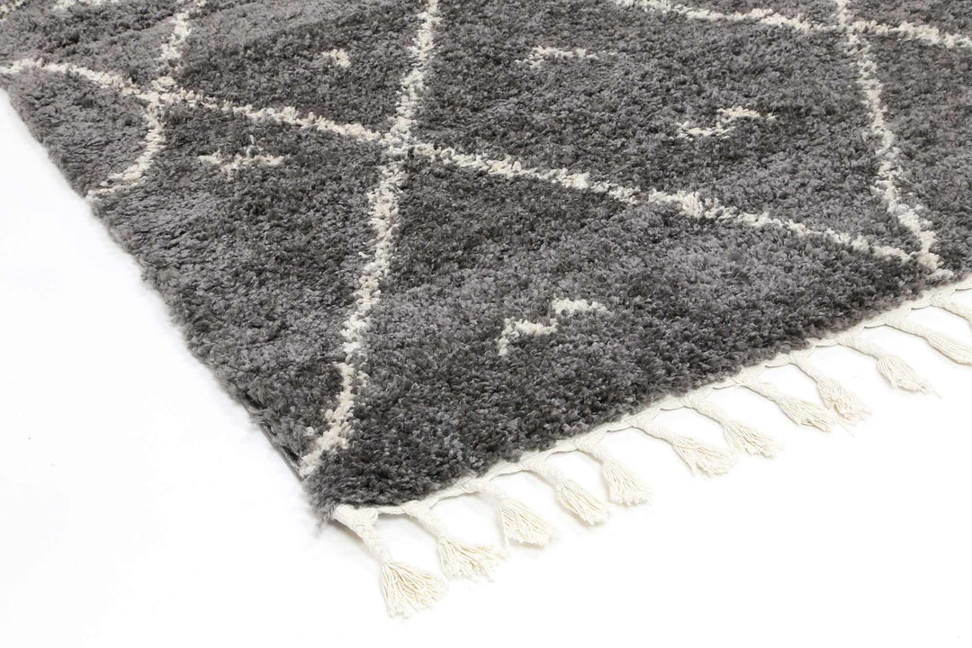 Kasbah Mizzie Tribal Cream Grey Rug - 31528 695