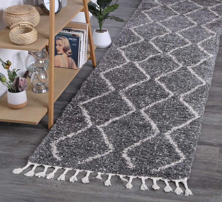 Kasbah Levi Fleck Tribal Grey Rug - 31530 095