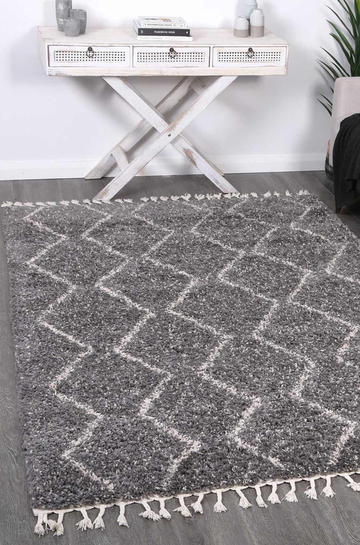 Kasbah Levi Fleck Tribal Grey Rug - 31530 095