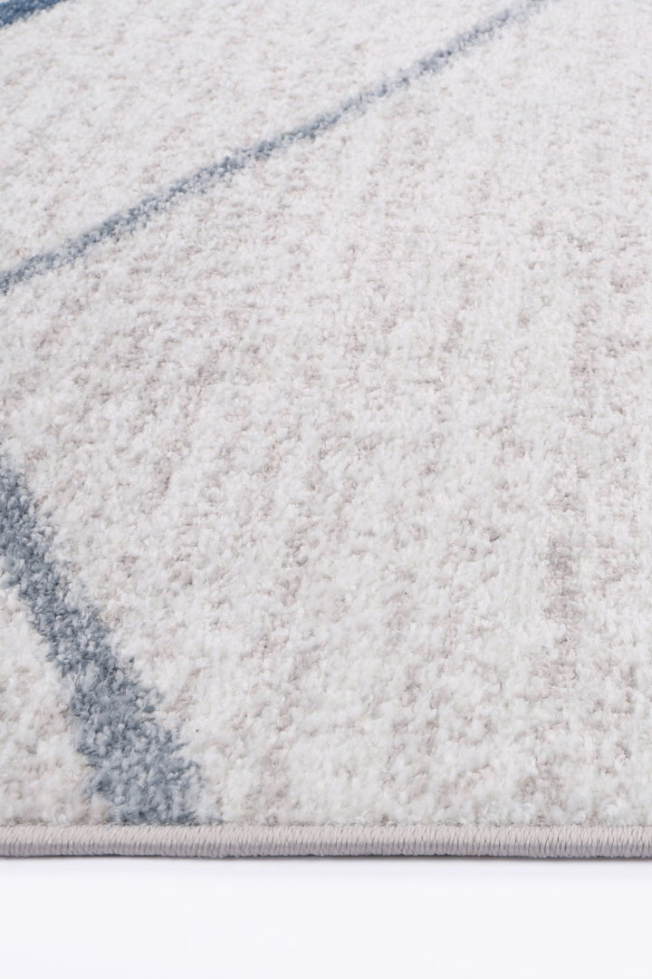 Kimberley Lattice Light Blue Contemporary Rug - 2LBLU