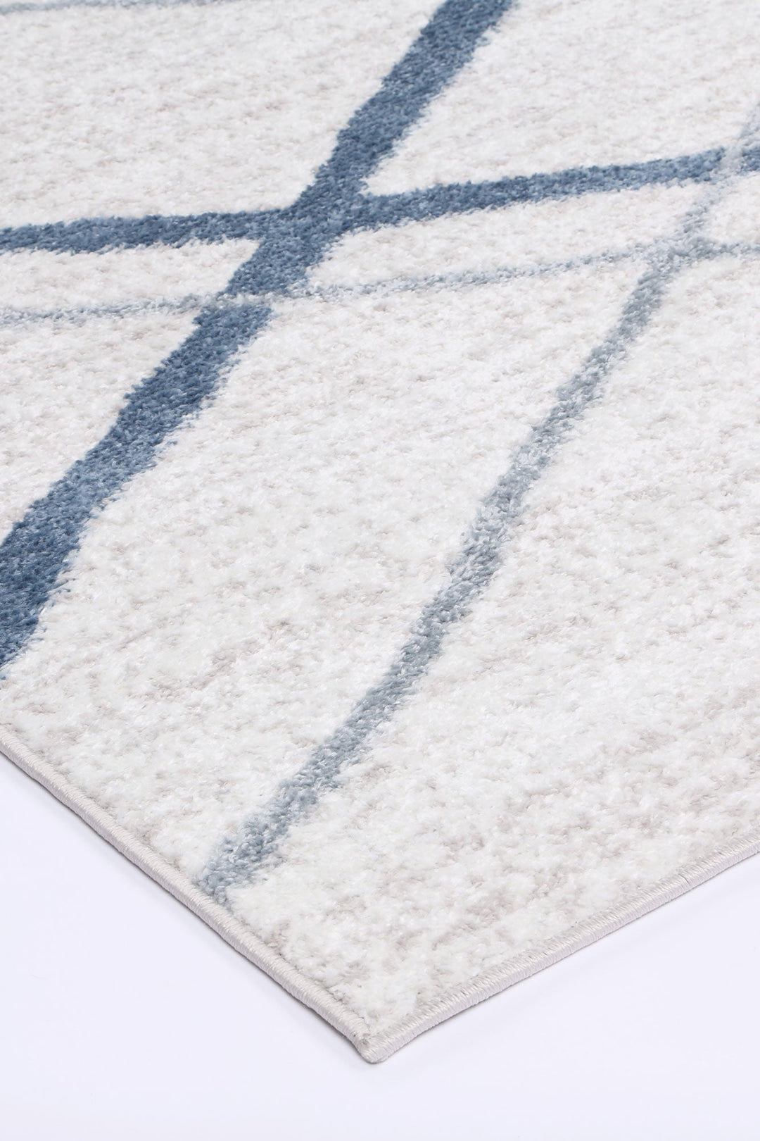 Kimberley Lattice Light Blue Contemporary Rug - 2LBLU