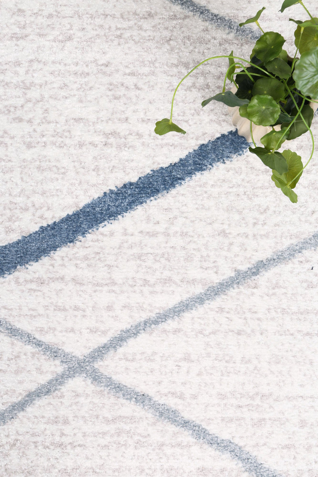 Kimberley Lattice Light Blue Contemporary Rug - 2LBLU