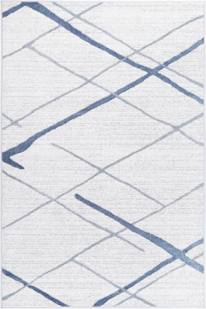 Kimberley Lattice Light Blue Contemporary Rug - 2LBLU