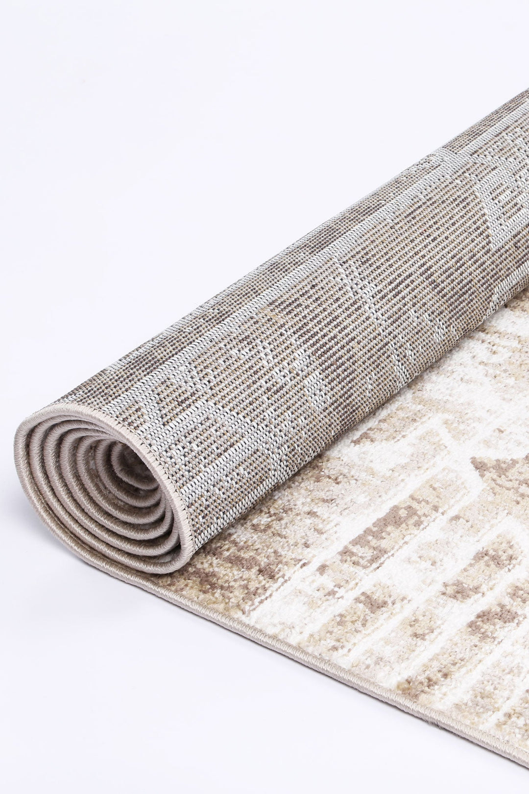 Kimberley Matrix Geometric Latte Rug - 4LATT